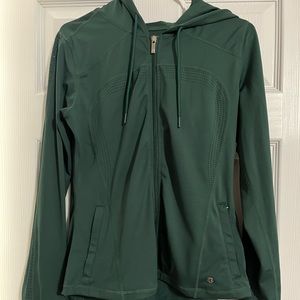 BuffBunny lit laser hooded zip up, large